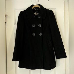 Guess black peacoat